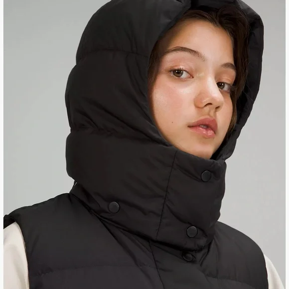 Lululemon Wunder Puff 600-Down-Fill Cropped Black Vest - Picture 5 of 13